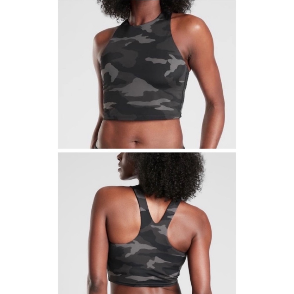 NWT Athleta A-C Freestyle Camo Longline Bikini Top M